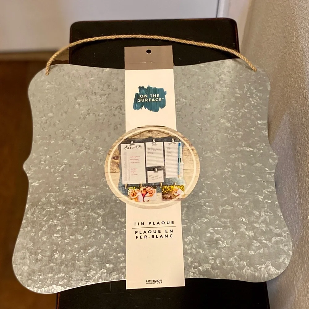 Tin Hanging Memo Plaque